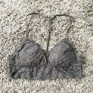 Aerie Gray Lace Bralette